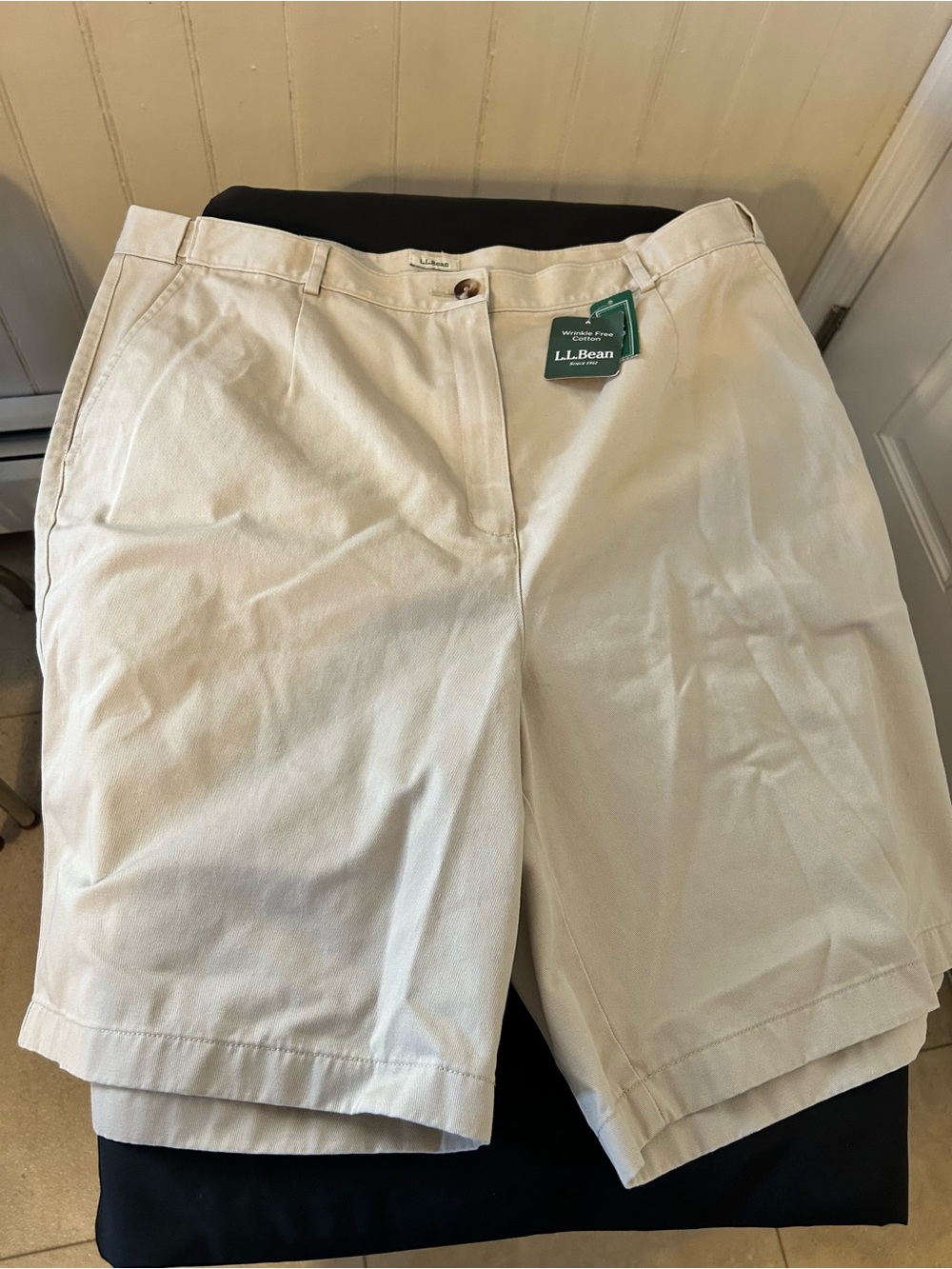 NWT L.L. Bean Women's Wrinkle-Free Bayside Shorts Original Fit Size 20 Regular